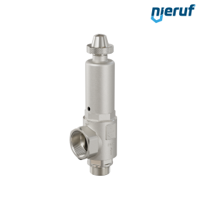 Zawór bezpieczeństwa 1 1/2" GZ  x 2" GW SV09 neutralne media gazowe, Stal nierdzewna NBR, obrotowy mechanizm podnoszący