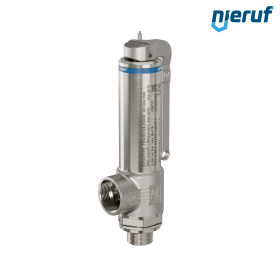 Kriogeniczny zawór bezpieczeństwa DN20 3/4" GZ x 1" GW SV14, Stal nierdzewna PTFE, Dźwignia