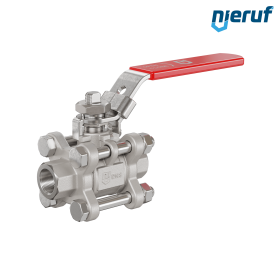 robinet à boisseau sphérique en acier inoxydable 3 pièces DN8 - 1/4" pouce femelle