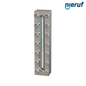 Behälter-Schauglas L=310mm  BS03 Edelstahl 1.4571 Borosilikatglas, Reflex 16bar