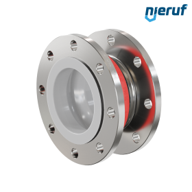 Rubber expansion joint PTFE lining DN150 type KP04 stainless steel flanges EPDM