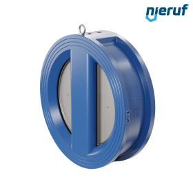 dual plate check valve DN350 DR01 GGG40 epoxyd plated blue 180µm NBR