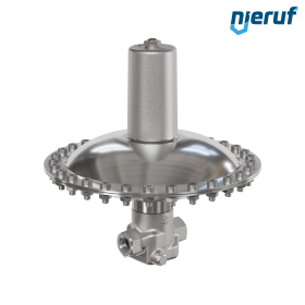 Millibar overflow valve 1/2" inch female UV17 stainless steel FKM / PTFE 50 - 500 mbar