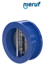 clapet anti-retour à double battant DN100 DR02 GGG40 EPDM