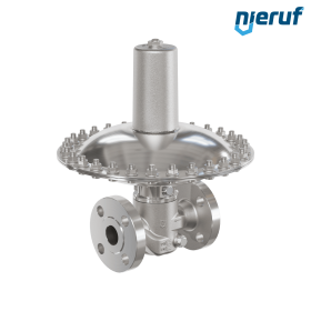 Reductor de presión de milibares DN25 DM23 brida ANSI 150 acero inoxidable FKM 150 - 500 mbar