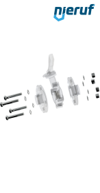 Verbindungsset Absperrklappe/Flansch DN100 - 4" Zoll für Flansch PN6 Stahl