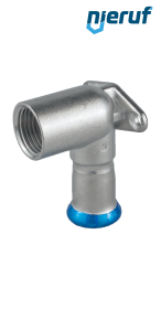 raccord coudé femelle 90° à sertir F DN15 - 18,0 mm femelle 1/2" pouce acier inoxydable