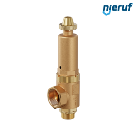 safety valve 1 1/2" m  x 2" fm SV08 gaseous media, gunmetal NBR