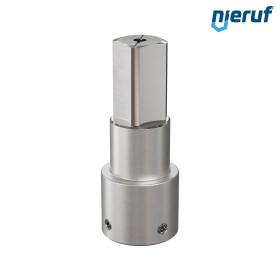 Spindelverlängerung Nabenlänge 100 mm Vierkant 27mm AD02 Edelstahl
