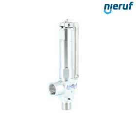 angle-type safety valve 3/8" m  x 3/8" fm SV11, stainless steel PTFE, without lever