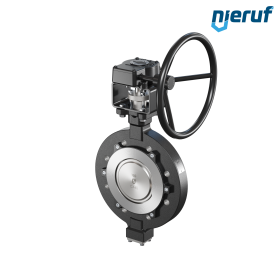 Double offset butterfly-valve AK12 DN 150 ANSI150 worm gear