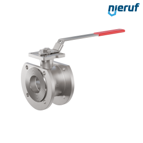 robinet à boisseau sphérique compact en acier inoxydable DN65 PN16 FK11
