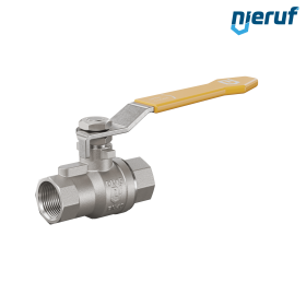 robinet à boisseau sphérique pour gaz en acier inoxydable DN15 - 1/2" pouce GK07 biogaz DVGW