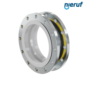 Rubber expansion joint PTFE lining DN300 PN16 type KP04 steel flanges NBR