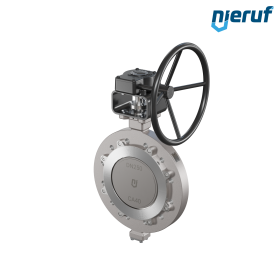 valvola a farfalla triplo eccentrico acciaio inox AK14 DN 250 PN16 volantino
