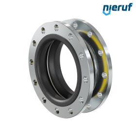 Rubber expansion joint vacuum support ring DN250 PN16 type KP04 steel flanges NBR
