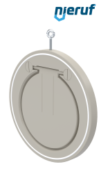 Zwischenflansch-Rückschlagklappe DN250 ZR06 Kunststoff PP-H PTFE