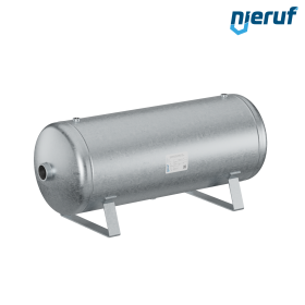 Réservoir sous vide allongé BE03 90 litres, -1-3 bar, acier galvanisé