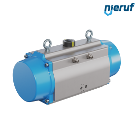 actionneur pneumatique AN02 simple effet, fermeture par ressort version haute température GS-270 90° avec 12 ressorts