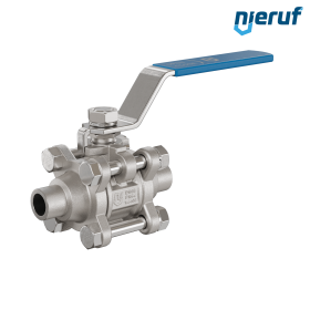 robinet à boisseau sphérique en acier inoxydable DN8 - 1/4" pouce GK04 avec extrémités à souder