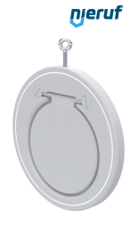 Zwischenflansch-Rückschlagklappe DN200 ZR12 Kunststoff PVDF PTFE