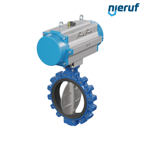 Butterfly valve DN 400 AK02 EPDM DVGW drinking water, WRAS, ACS, W270 pneumatic actuator single acting normally open