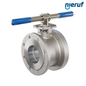 robinet à boisseau sphérique compact DN100 PN16 FK04 acier inoxydable 1.4408