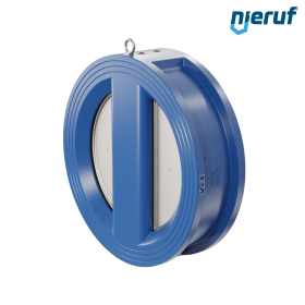 dual plate check valve DN350 DR02 GGG40 epoxyd plated blue 180µm NBR