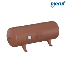 Réservoir haute pression allongé BE02 350 litres, 0-36 bar, acier apprêté