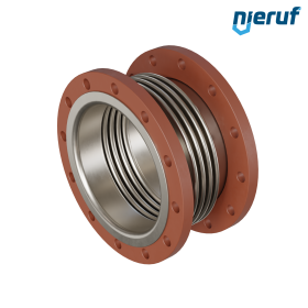 Axial expansion joint DN250 type KP05 flared flanges and stainless steel-bellows
