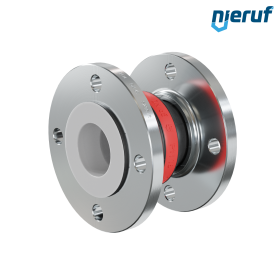 Rubber expansion joint PTFE lining DN65 type KP04 steel flanges EPDM