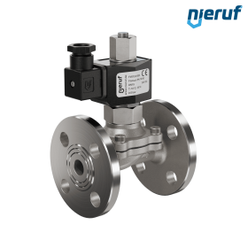 Flansch Magnetventil DN15 Edelstahl FV01 NBR 24V DC NO