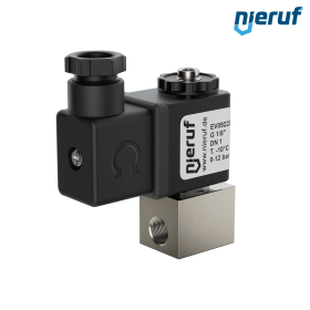 Solenoid valve DN1,0 G 1/8" Inch stainless steel EV09 FKM 24V DC