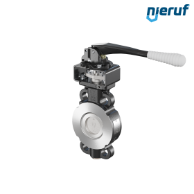 Double offset butterfly-valve AK11 DN 80 PN10-40 ANSI150-300 lever
