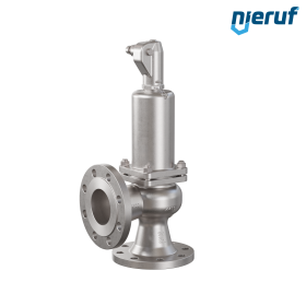 Flansch-Sicherheitsventil DN100/DN100 SF03, Edelstahl 1.4408 EPDM, mit Hebel