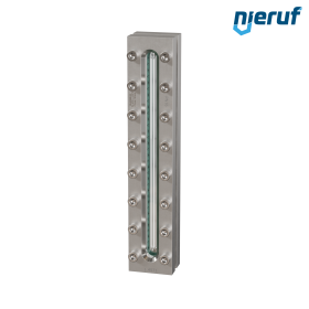Behälter-Schauglas L=370mm  BS03 Edelstahl 1.4571 Borosilikatglas, Reflex 16bar