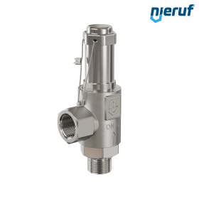 safety valve stainless steel SV20 DN15 1/2 m x 1/2 fm gastight without lifting device EPDM
