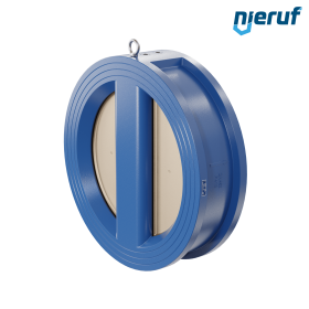 dual plate check valve DN450 DR04 GGG40 epoxyd plated blue 180µm NBR