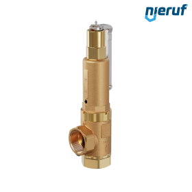safety valve 2" x 2" fm SV08 gaseous media, gunmetal FKM, with lever