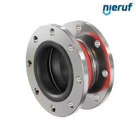 Rubber expansion joint vacuum support ring DN150 type KP04 stainless steel flanges EPDM