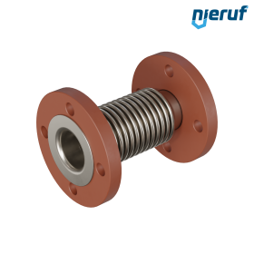 Axial expansion joint DN50 type KP05 flared flanges and stainless steel-bellows