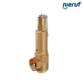 safety valve 1 1/4" x 2" fm SV07 neutral gaseous media, gunmetal EPDM, with lever