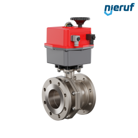 automatic-flange ball valve DN100 - 4" inch EK05 stainless steel 240V