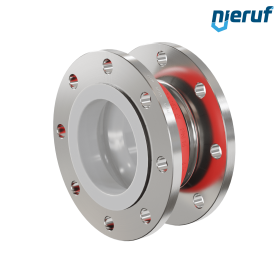 Ελαστικός αντισταθμιστής με επένδυση PTFE DN150 Τύπος KP04 Φλάντζες από ανοξείδωτο χάλυβα EPDM