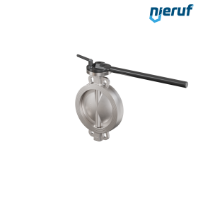 Butterfly-valve-stainless-steel DN250 PN16 AK08 metall notch lever
