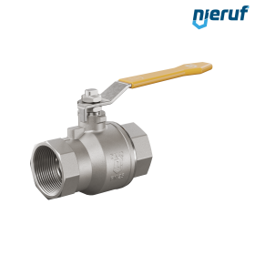 robinet à boisseau sphérique pour gaz en acier inoxydable DN40 - 1 1/2" pouce GK07 biogaz DVGW