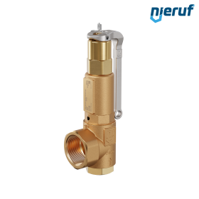 safety valve 3/4" x 1 1/4" fm SV07 neutral gaseous media, gunmetal NBR, with lever