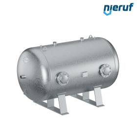 Réservoir sous vide allongé BE03 1500 litres, -1-3 bar, acier galvanisé