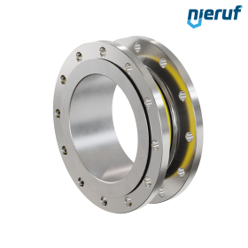 Rubber expansion joint guide pipe DN250 type KP04 stainless steel flanges NBR