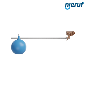 Schwimmerventil 1/2" Zoll Rotguss EPDM SW03 Schwimmer: in Kunststoff (HDPE)